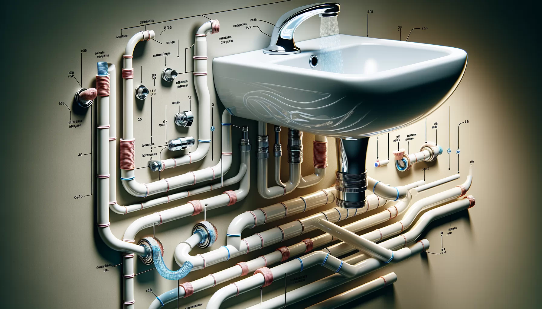 Anschluss von Siphon und Wasserleitungen