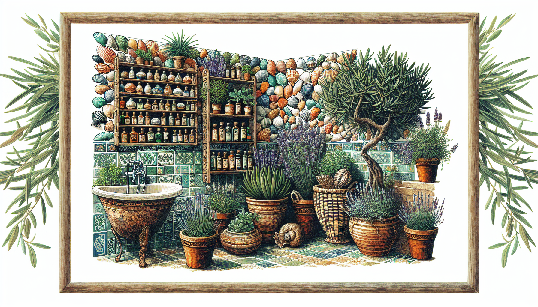 Mediterrane Deko im Badezimmer