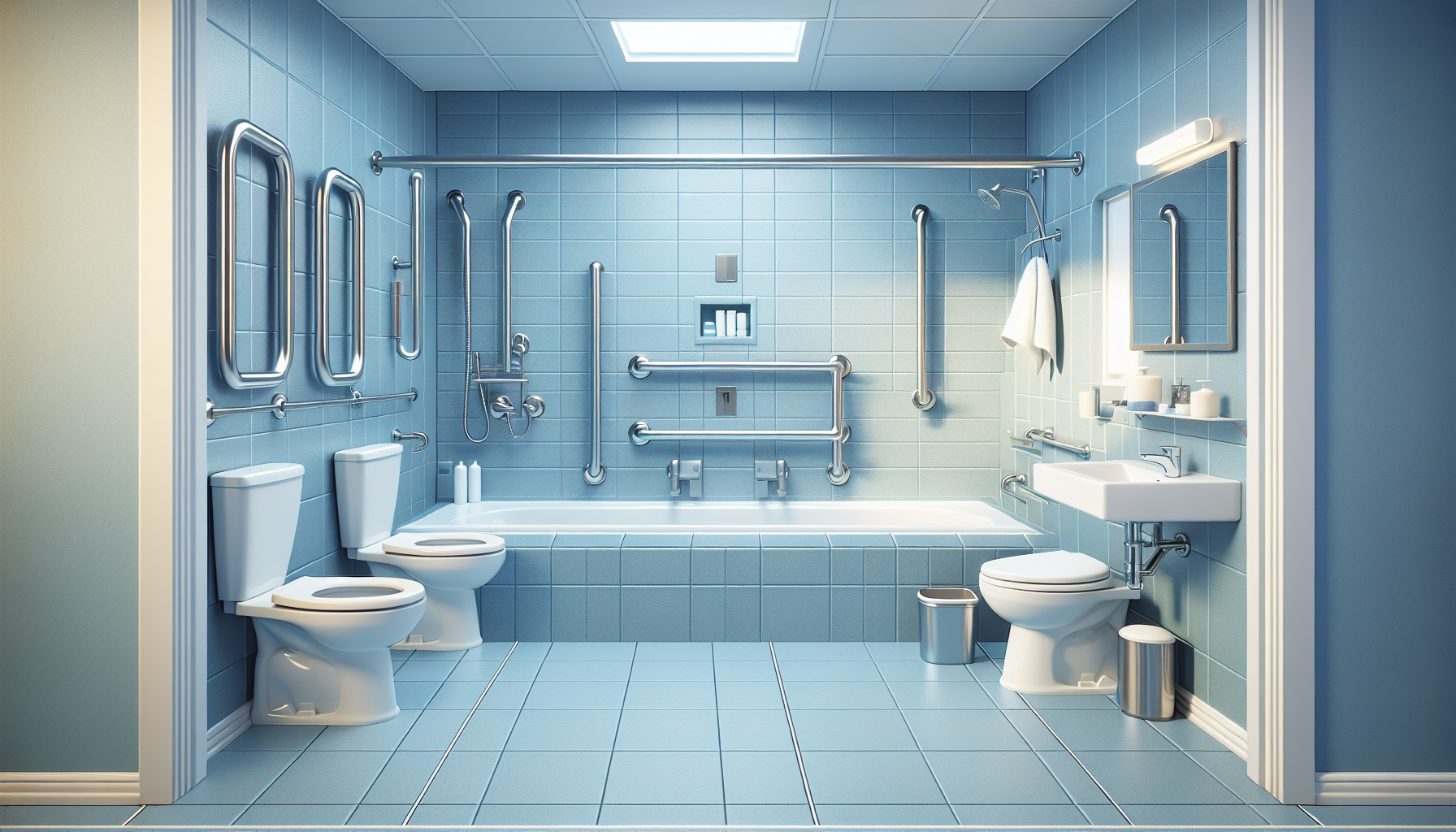 Barrierefreies Badezimmer für Pflegebedürftige