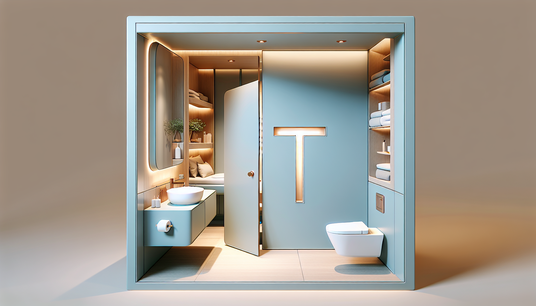Kreative Gestaltungsmöglichkeiten für Gäste-WC mit T-Lösung