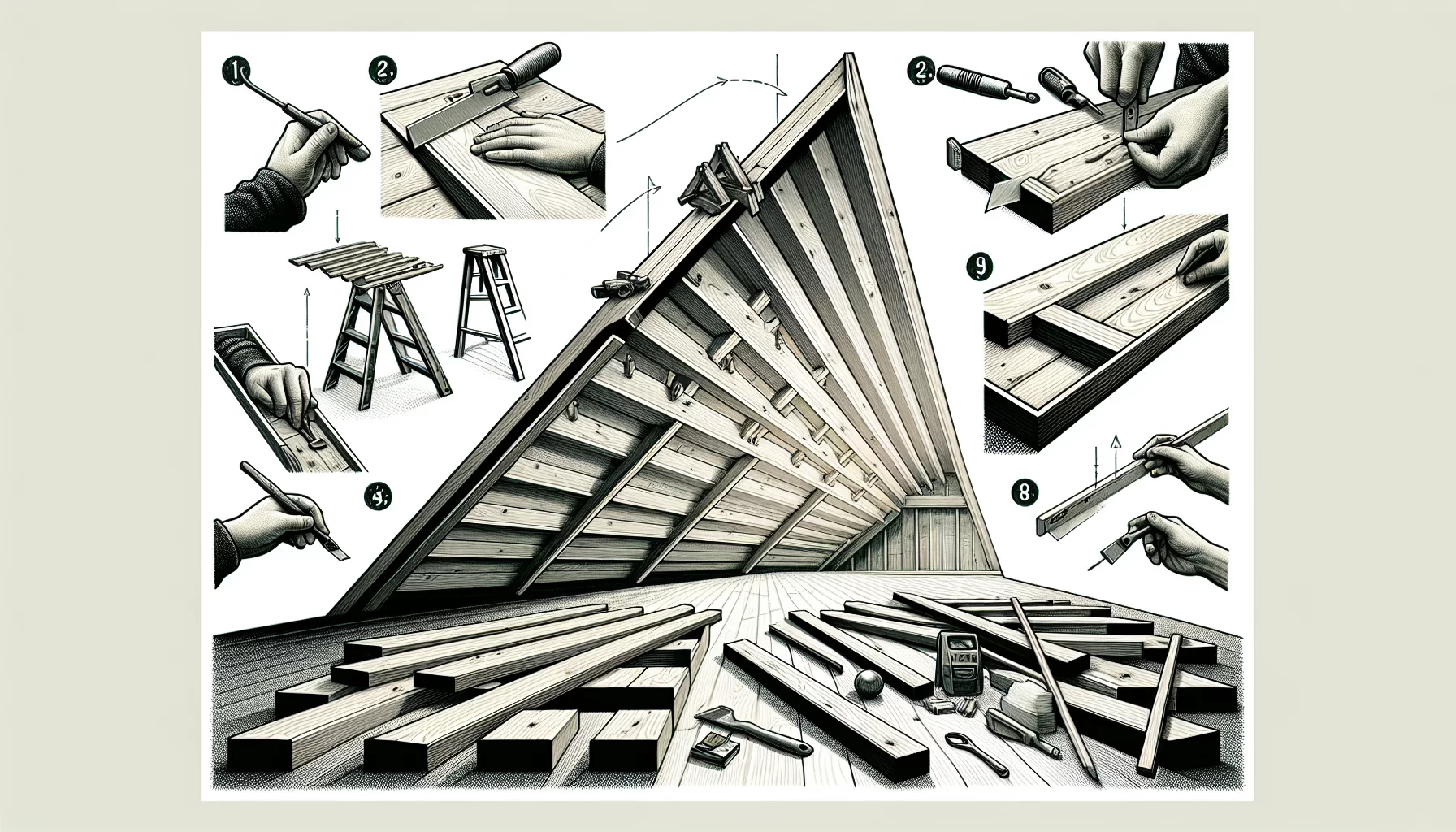Schritt-für-Schritt-Anleitung zur Verkleidung einer Dachschräge