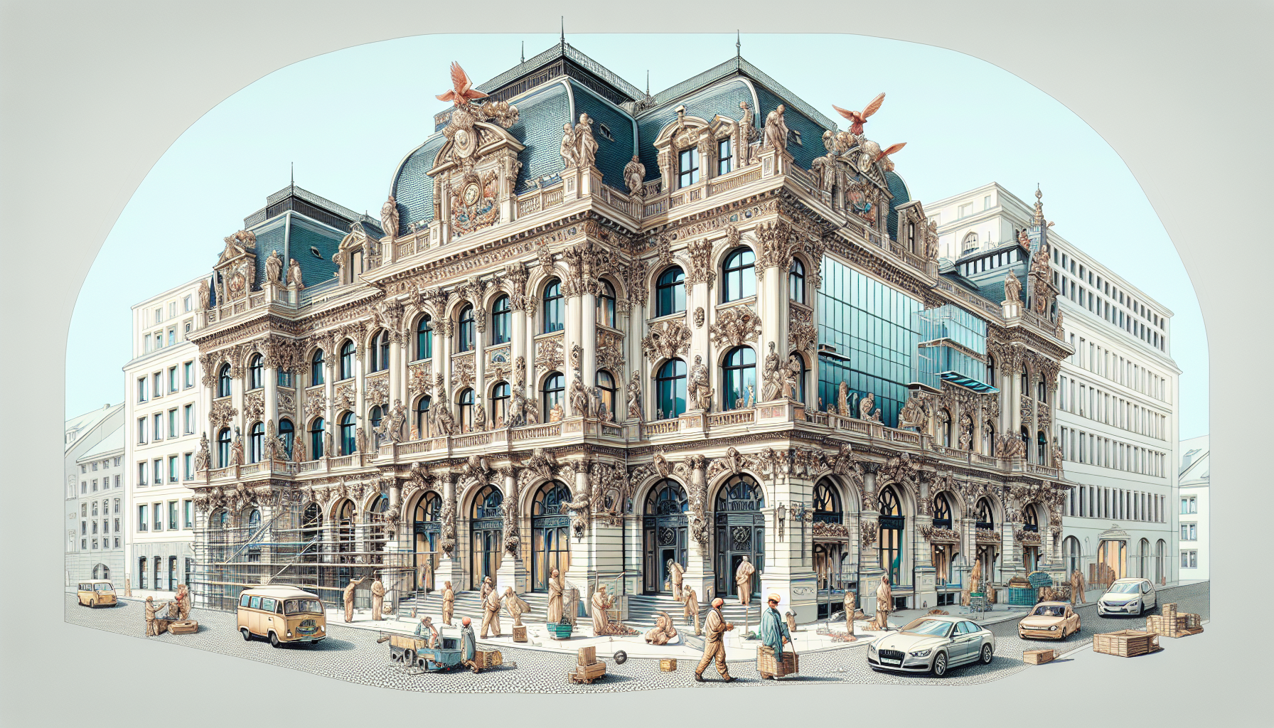 Altbausanierung in München: Altbau mit historischen Elementen und modernen Annehmlichkeiten