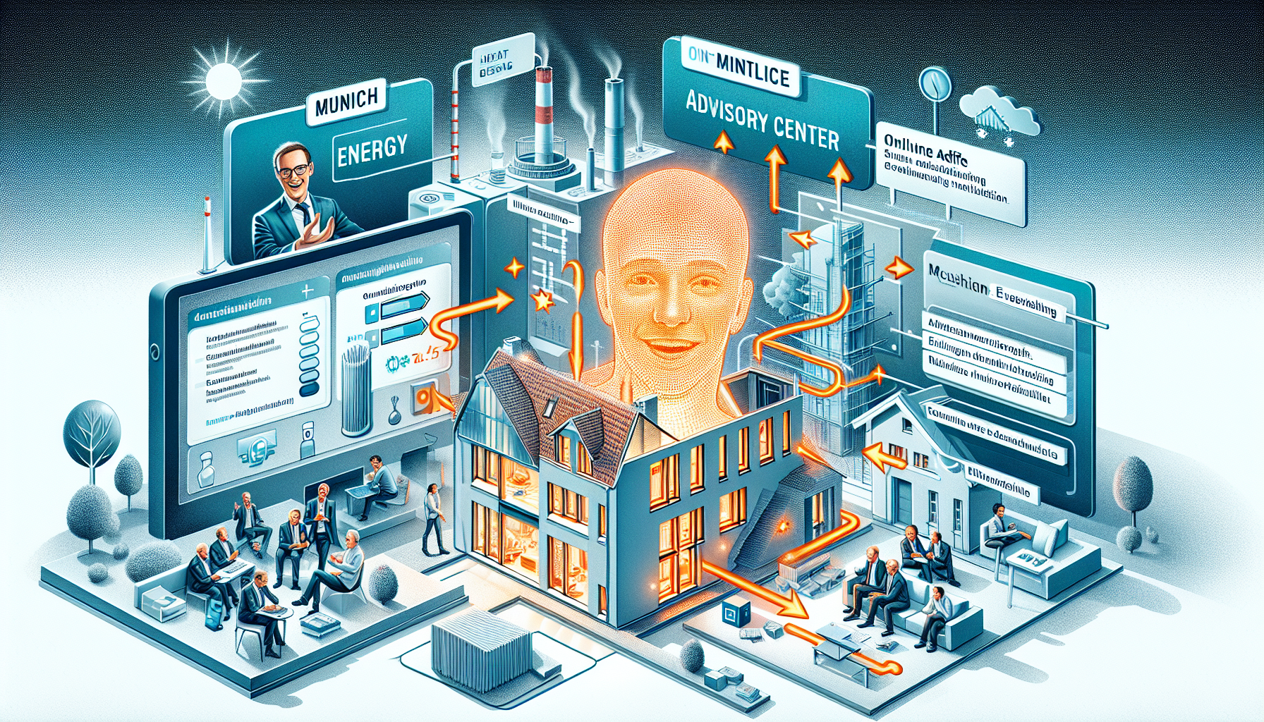 Energieberatung in München: Ihre Möglichkeiten - Illustration von Energieberatung in München