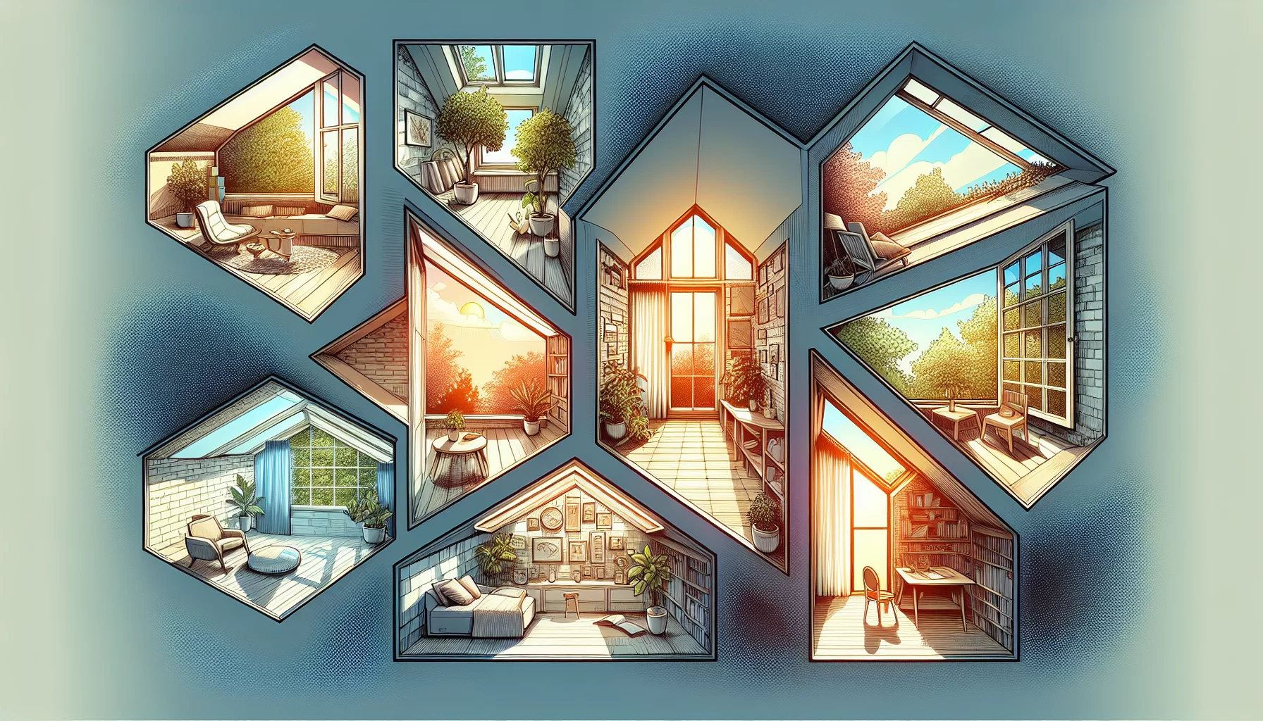 Illustration von gestalteten Innenverkleidungen