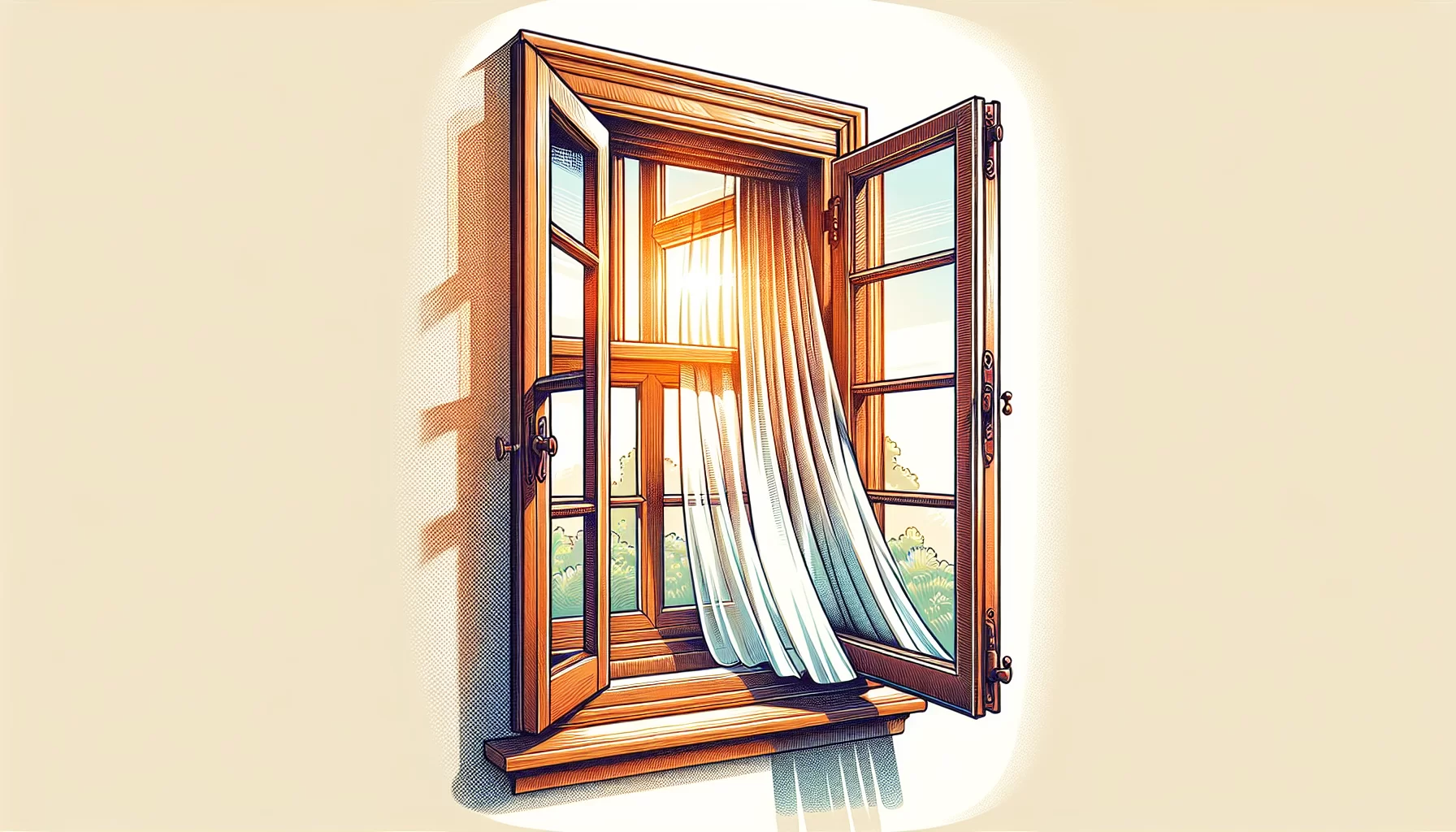 Illustration des Flügelrahmens als bewegliches Element im Fensteraufbau