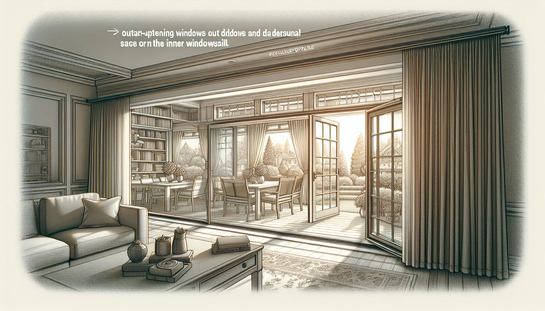 Vorteile von nach außen öffnenden Fenstern: Fensterflügel und Terrassentüren