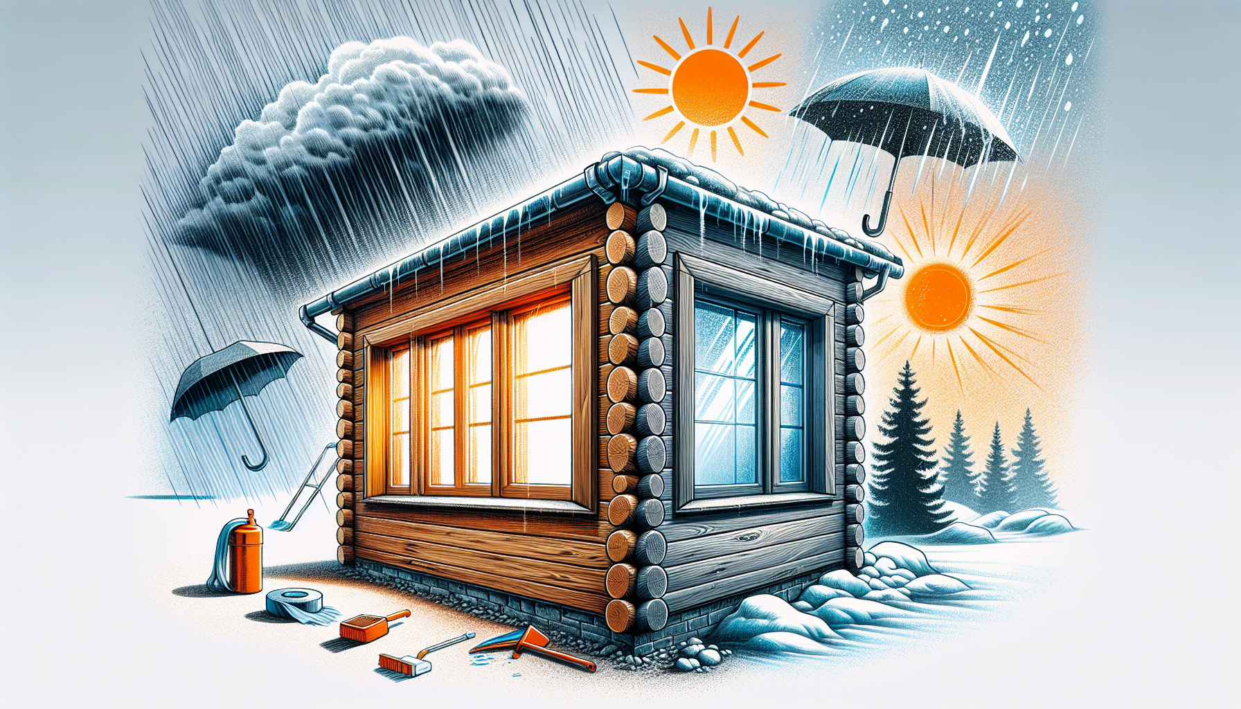 Langlebige Kunststofffenster mit Holzlook und minimaler Pflege
