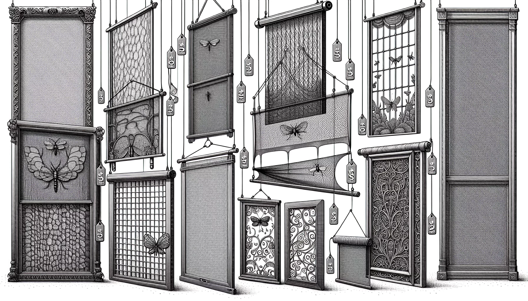 Preisspanne für verschiedene Fliegengitter-Typen