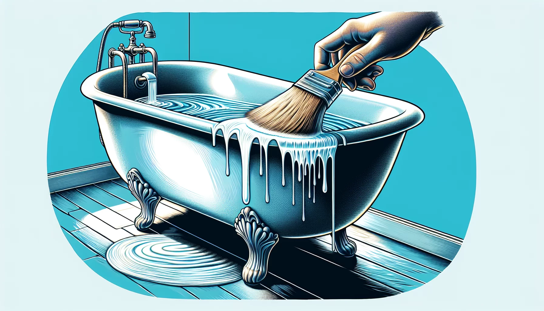Lackierung und Versiegelung für eine perfekte Badewannenreparatur