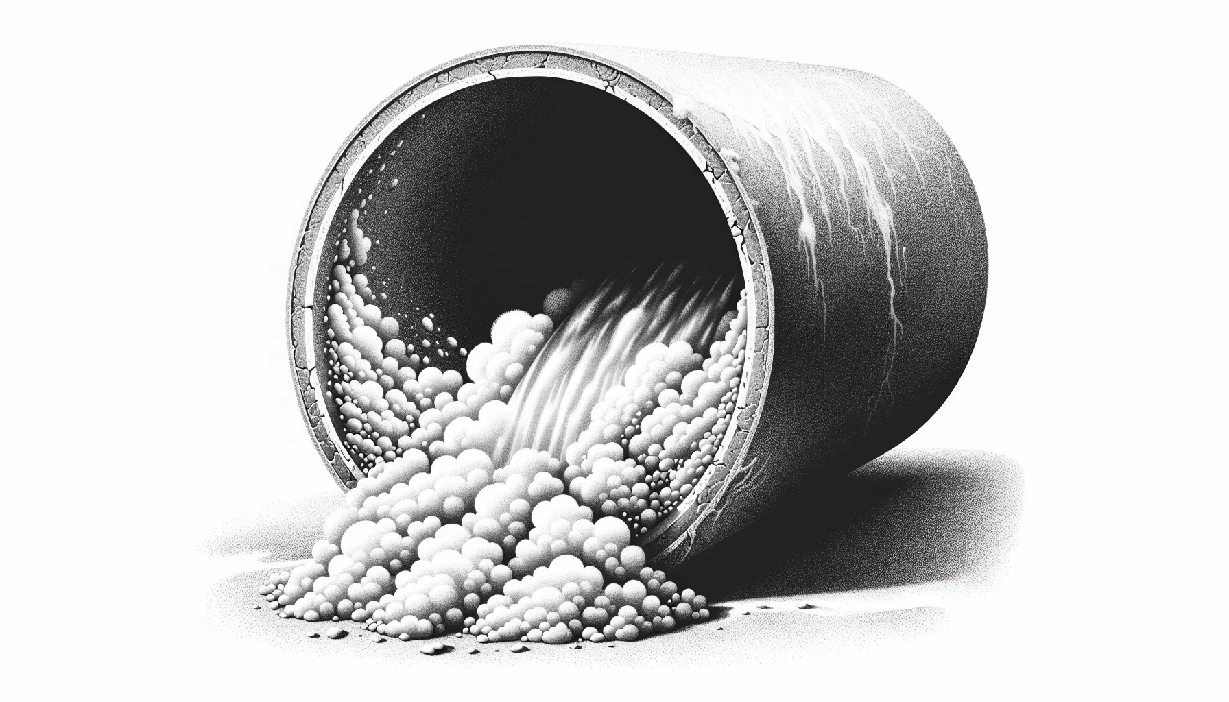 Verkalkte Wasserleitung mit Pfeifgeräuschen