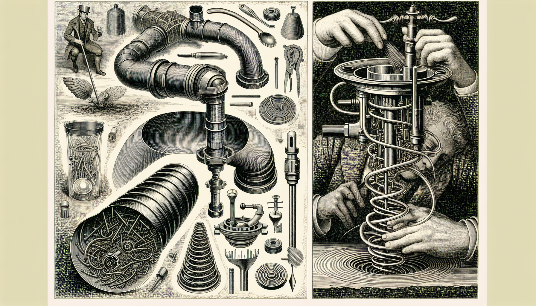 Mechanische Methoden zur Abflussreinigung: Siphonreinigung und Rohrreinigungs-Spirale