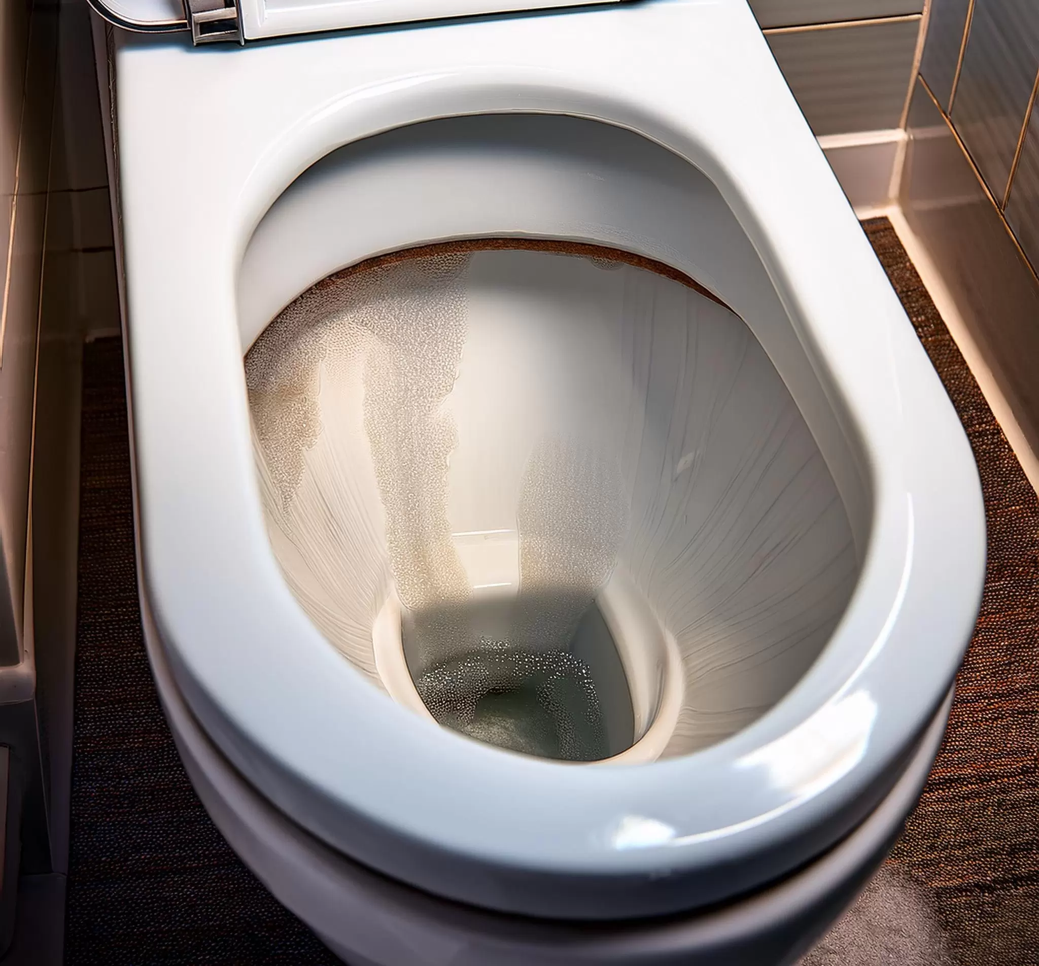 Kalkablagerungen im Spülkasten