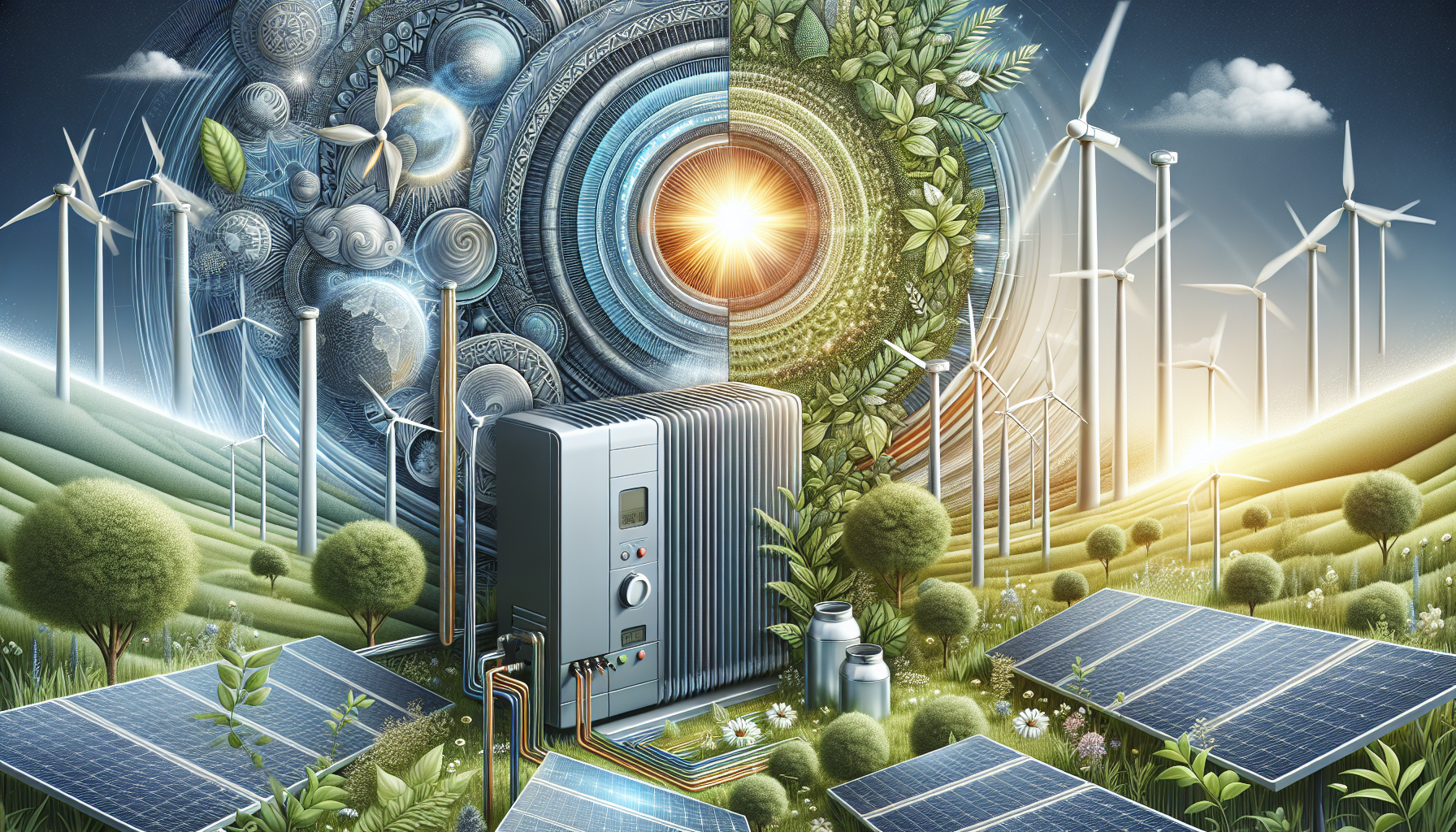 Öl-Brennwertheizung in Kombination mit erneuerbaren Energien.