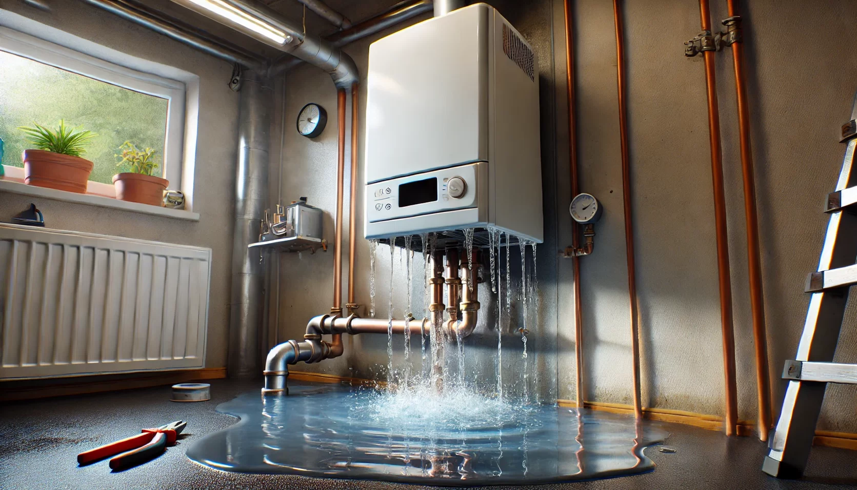 Ein defekter Boiler.