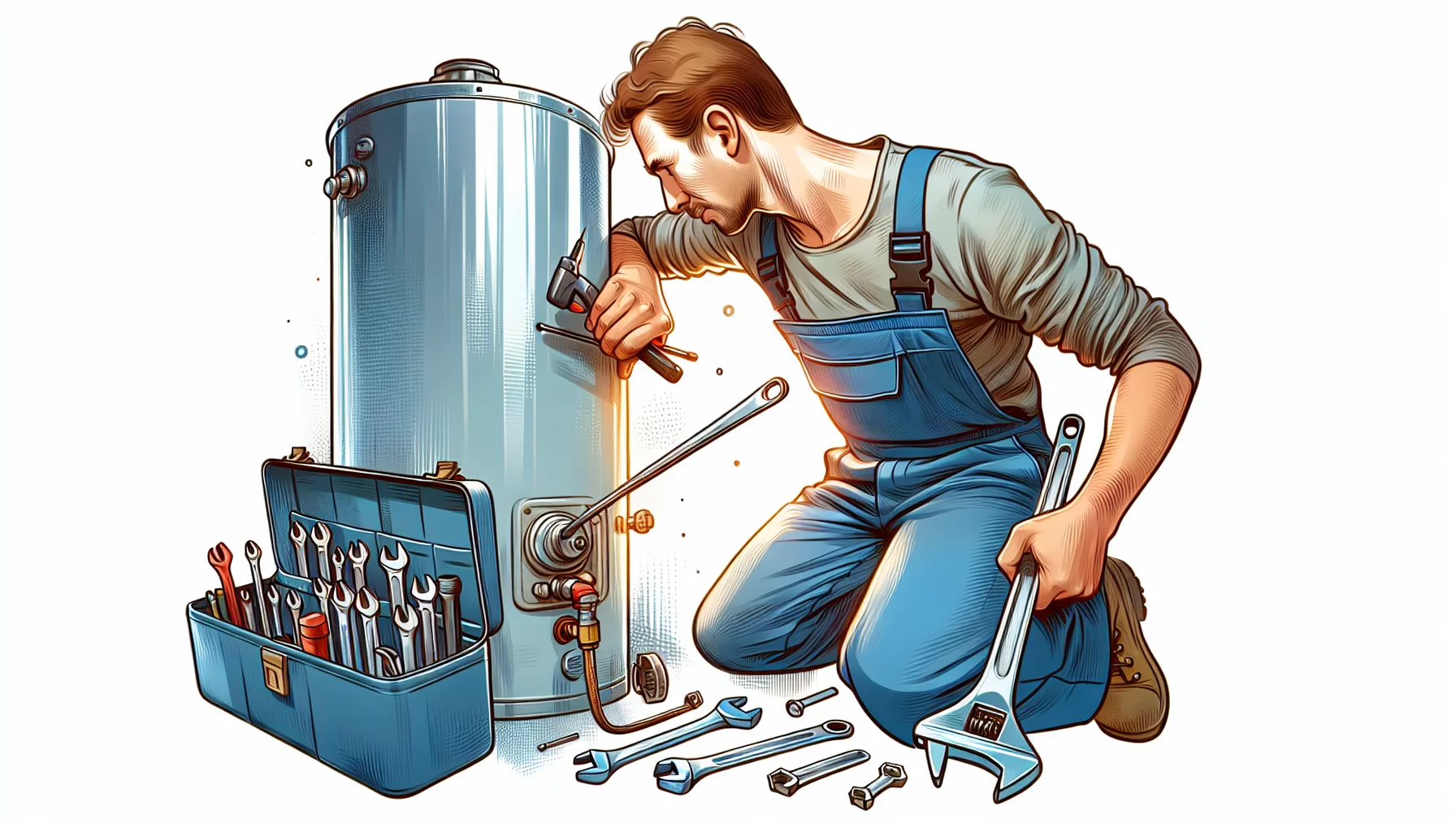 Reparatur durch den Fachmann für einen defekten Durchlauferhitzer.