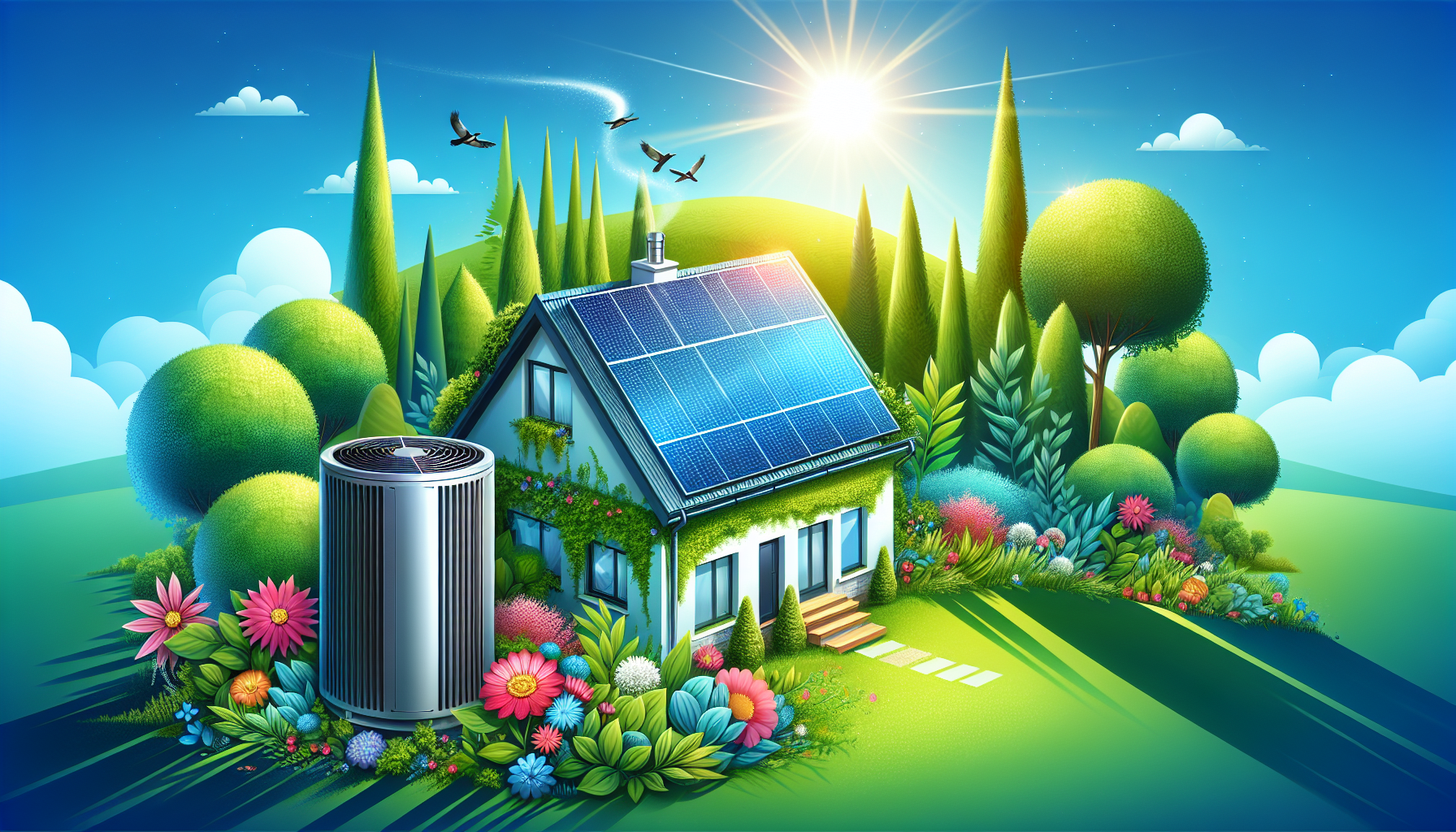 Heizen mit erneuerbaren Energien als moderne Lösung.