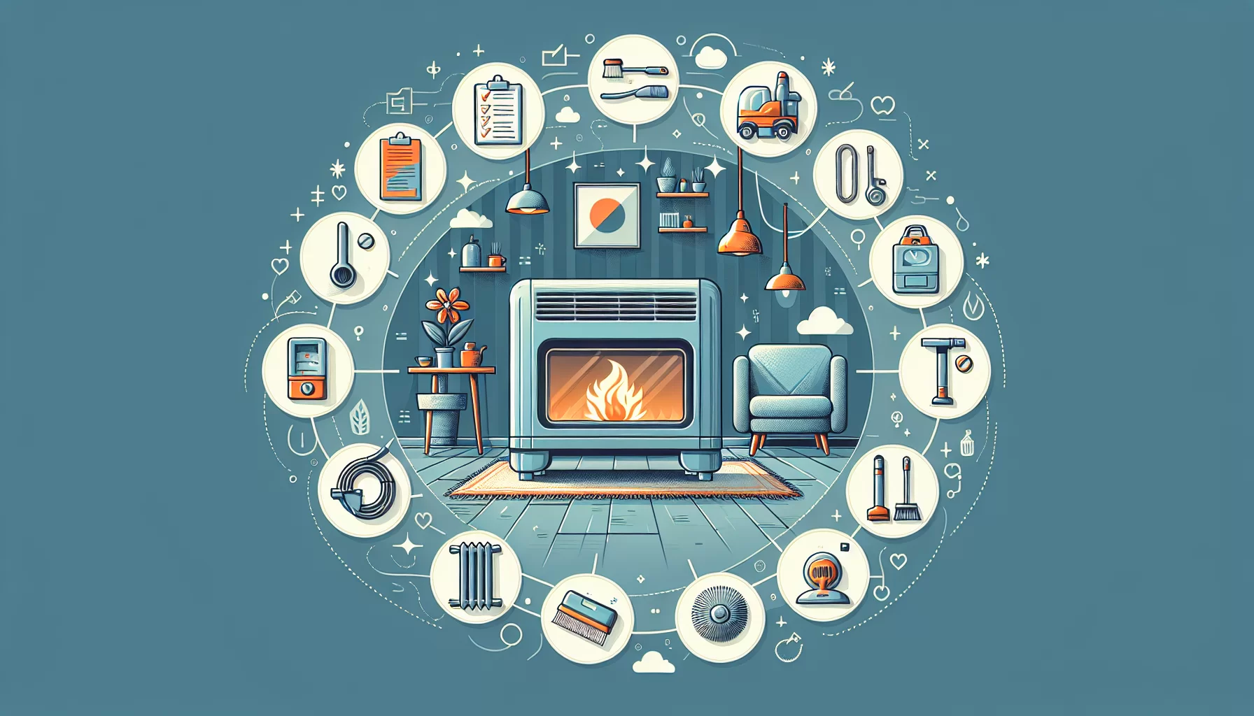 Grafik zur Wartung und Vorbeugung von Gasheizungen.