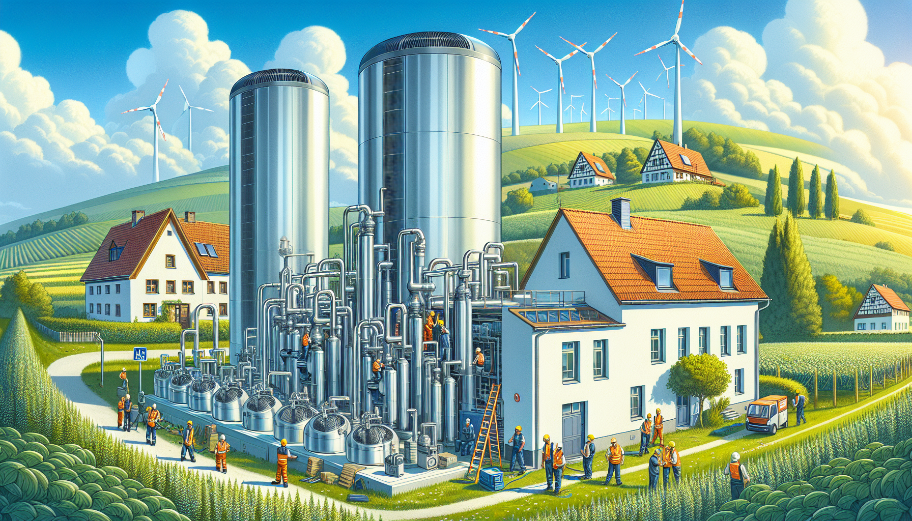 Ein Beispielprojekt für die Nutzung von Großwärmepumpen in Deutschland.