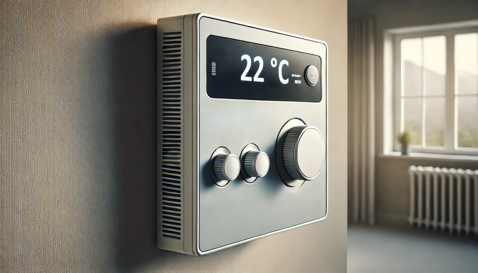 Ein Nachtspeicherheizung-Thermostat.