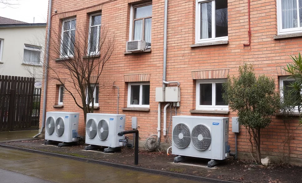 Wärmepumpen, die für Mehrfamilienhäuser geeignet sind.