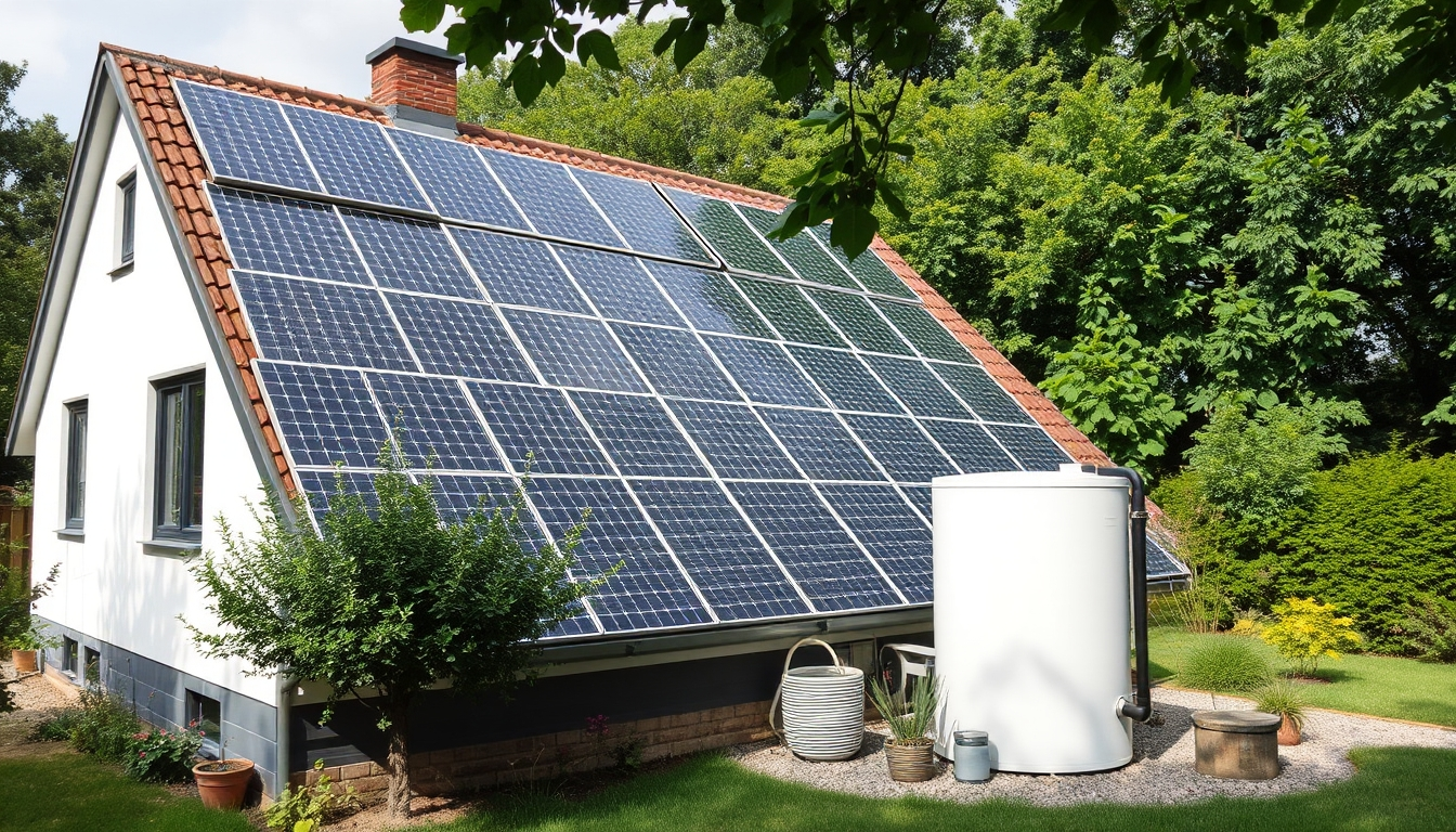 Wärmespeicher und Solarthermie-Anlage