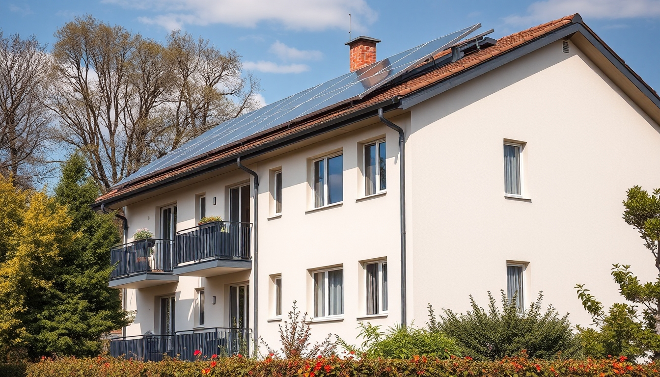 Ein Mehrfamilienhaus