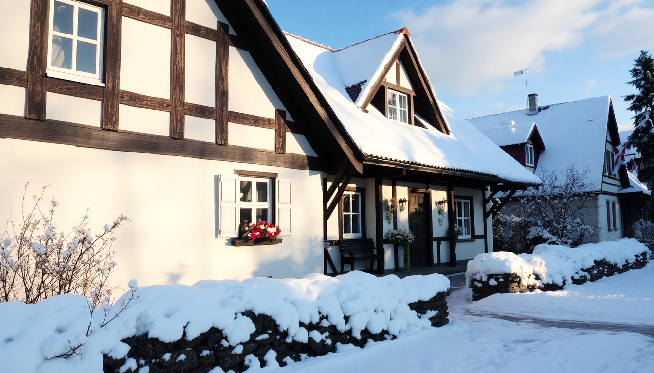 Haus im Winter