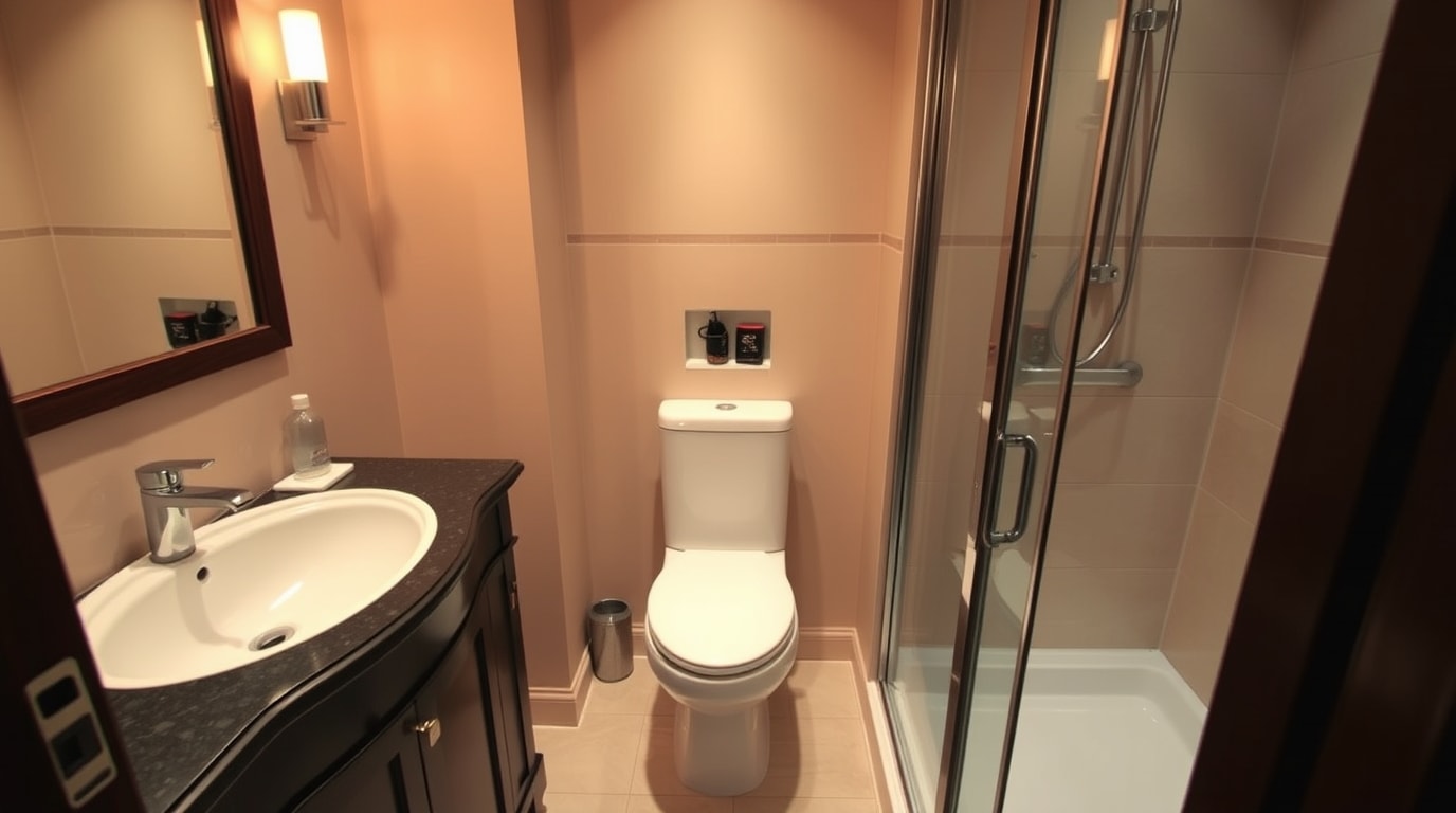Ein Stand-WC