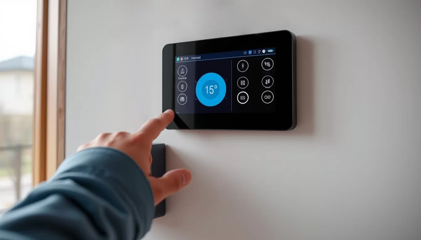 Ein programmierbarer Thermostat.