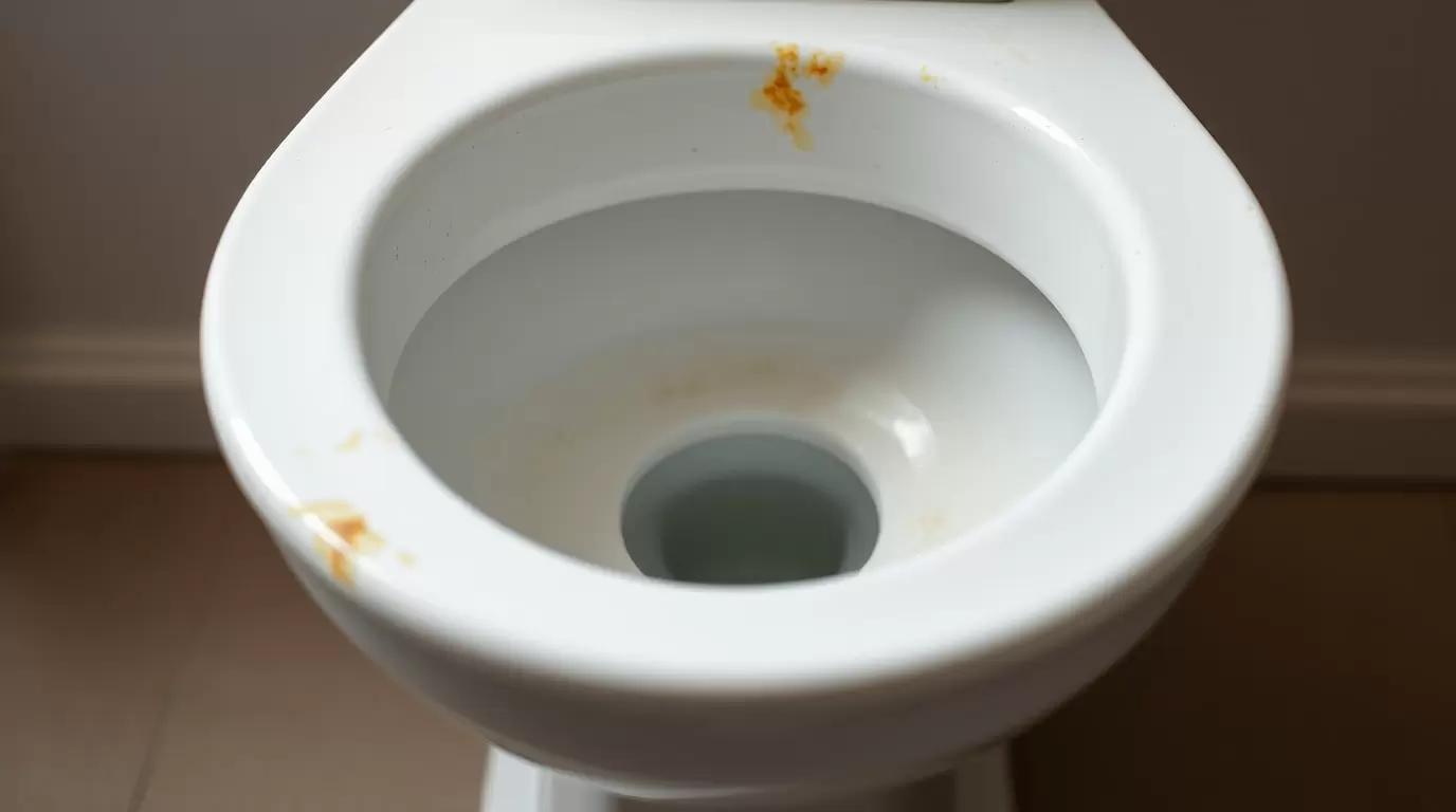 Verfärbung Toilette