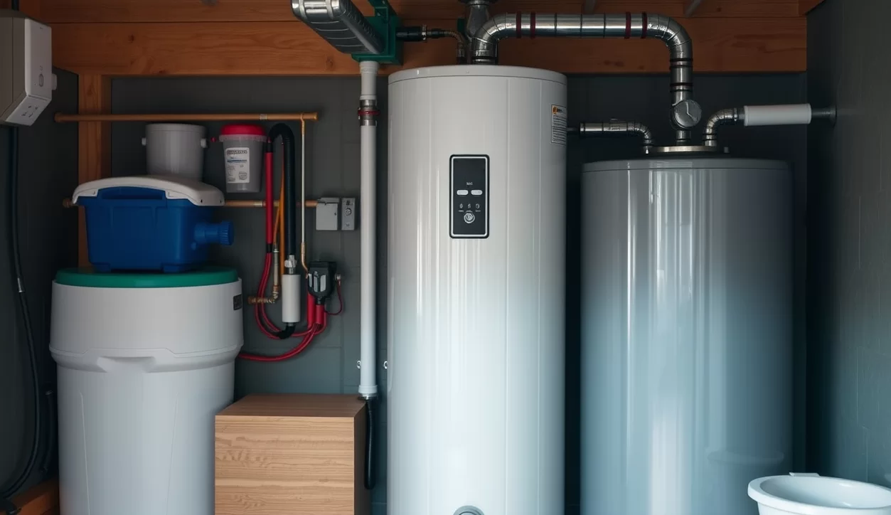 Ein Warmwasserspeicher