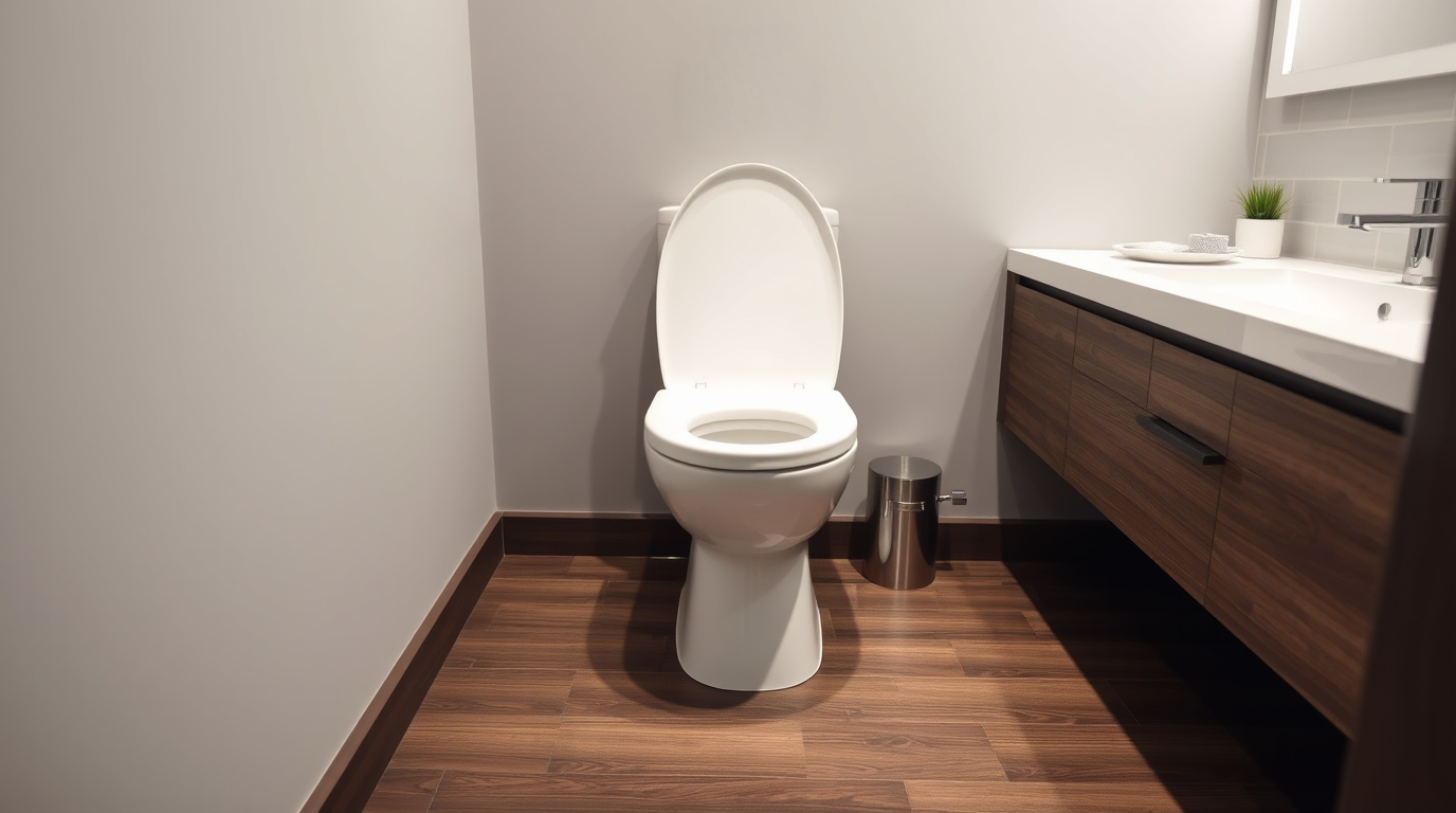 Eine Toilette