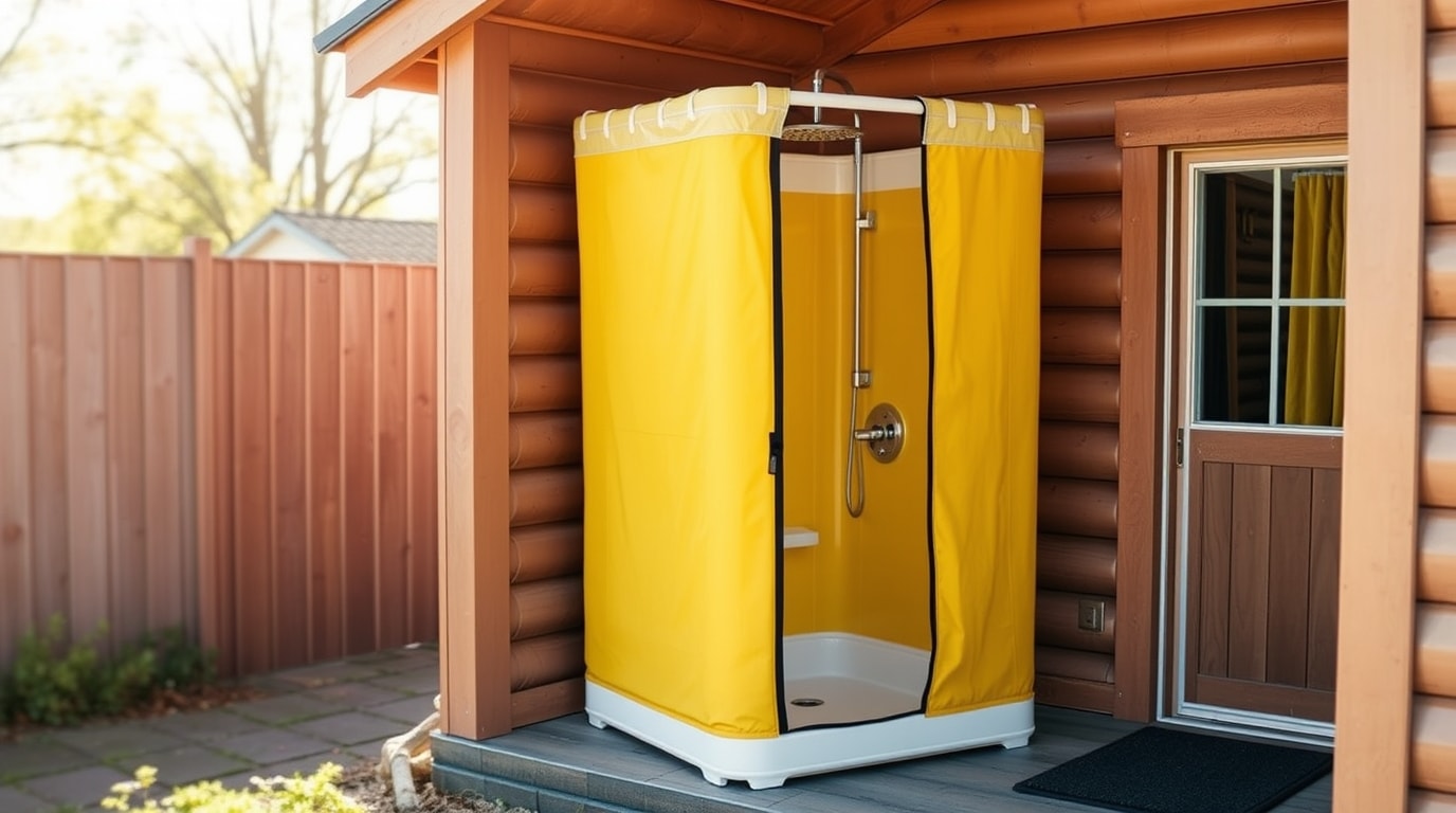 Eine mobile Dusche für Senioren