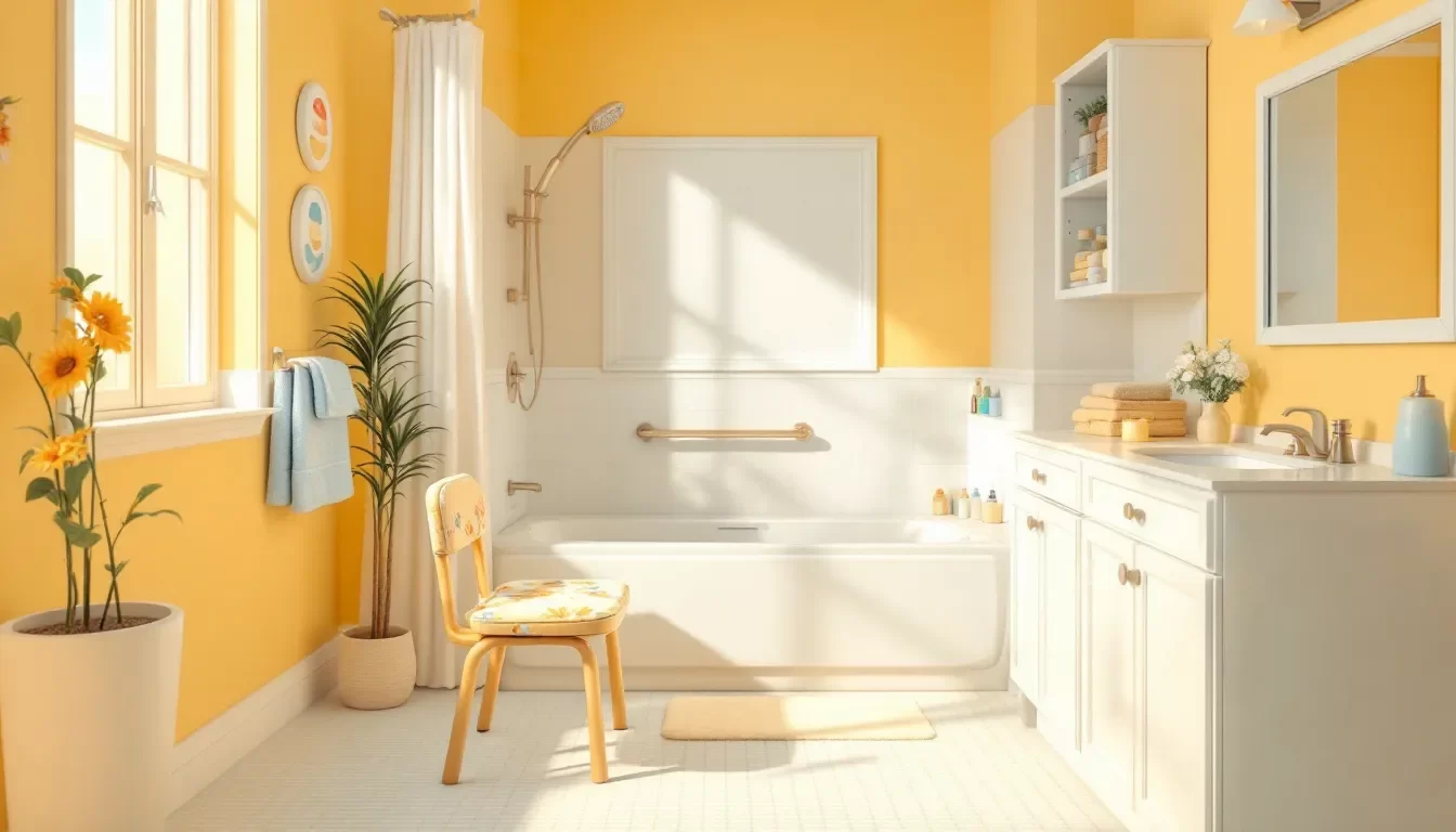 Installation und Wartung einer seniorengerechten Dusche.