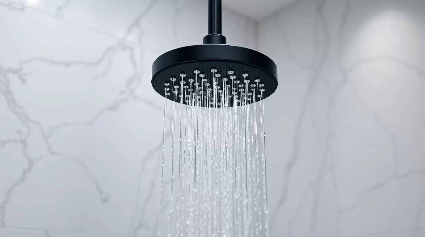 Regendusche ohne Armatur