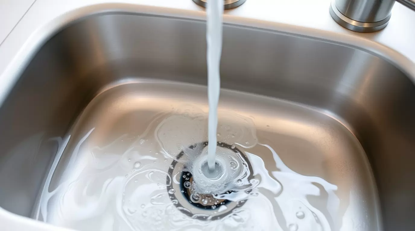 Verstopftes Waschbecken