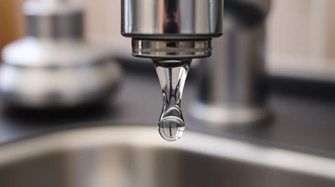 Ein tropfender Wasserhahn