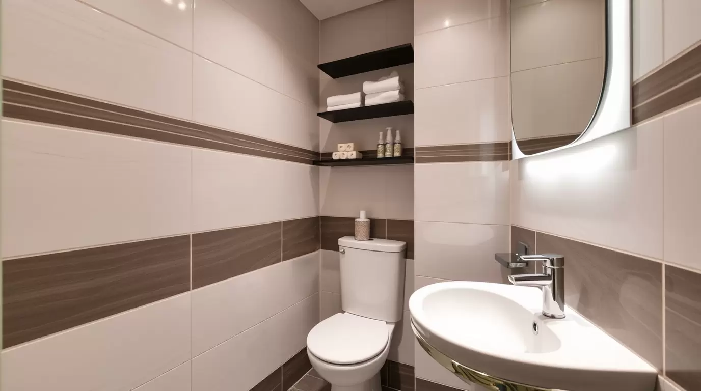 Stilvolle Gäste-WC-Möbel für kleine Räume.