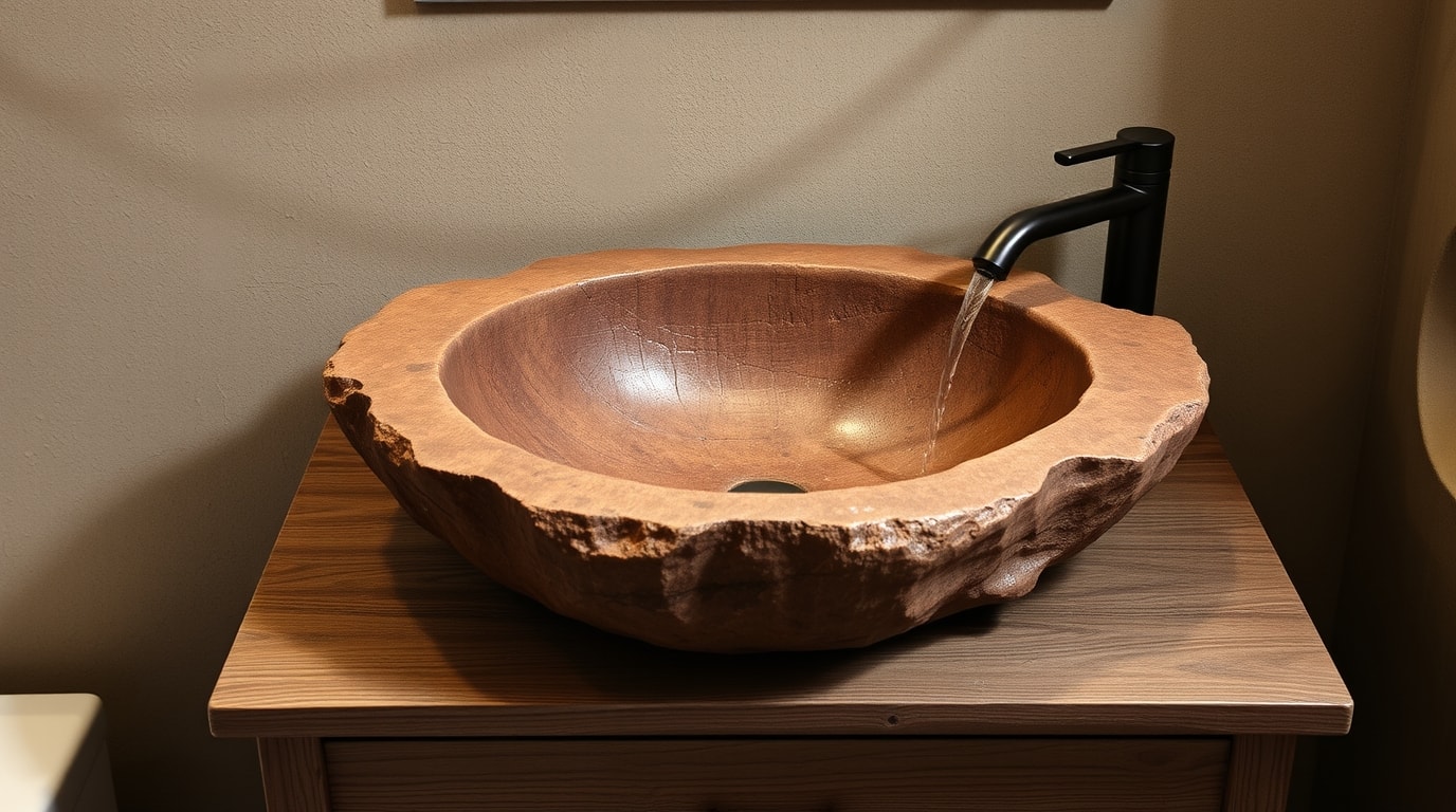 Größen und Formen von Steinwaschbecken, darunter doppelwaschbecken.