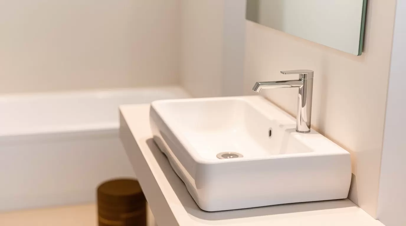 Eckige Waschbecken