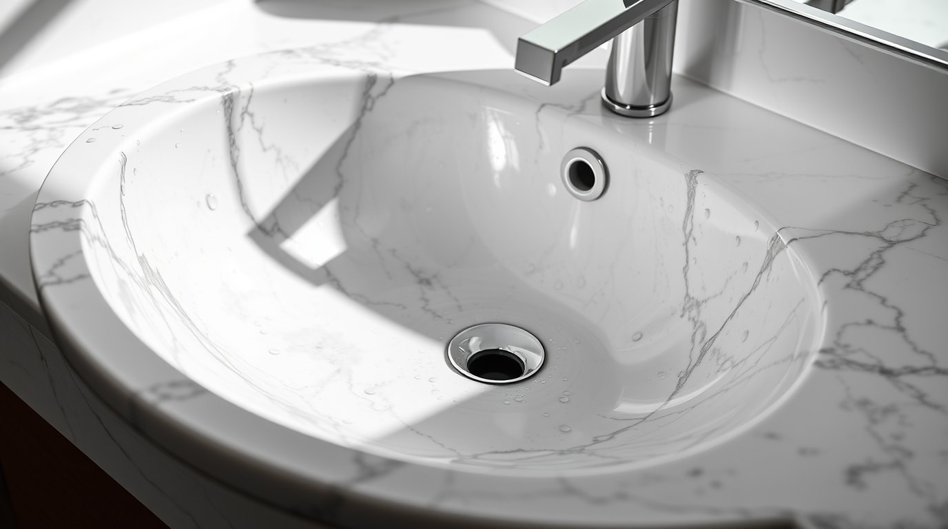 Marmor-Waschbecken