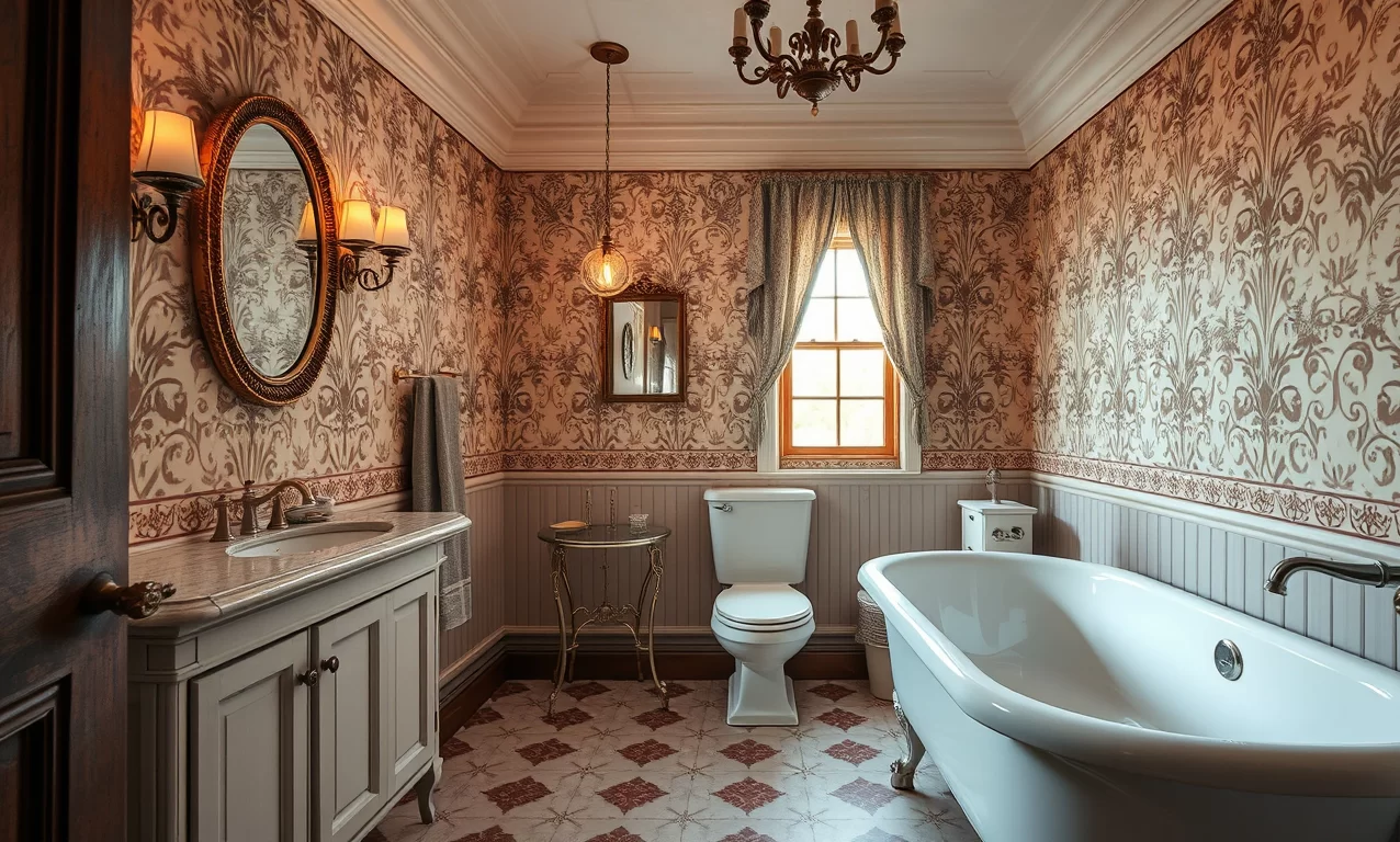 Trends und Stilrichtungen im Vintage Badezimmer, inspiriert von Barock und Jugendstil.