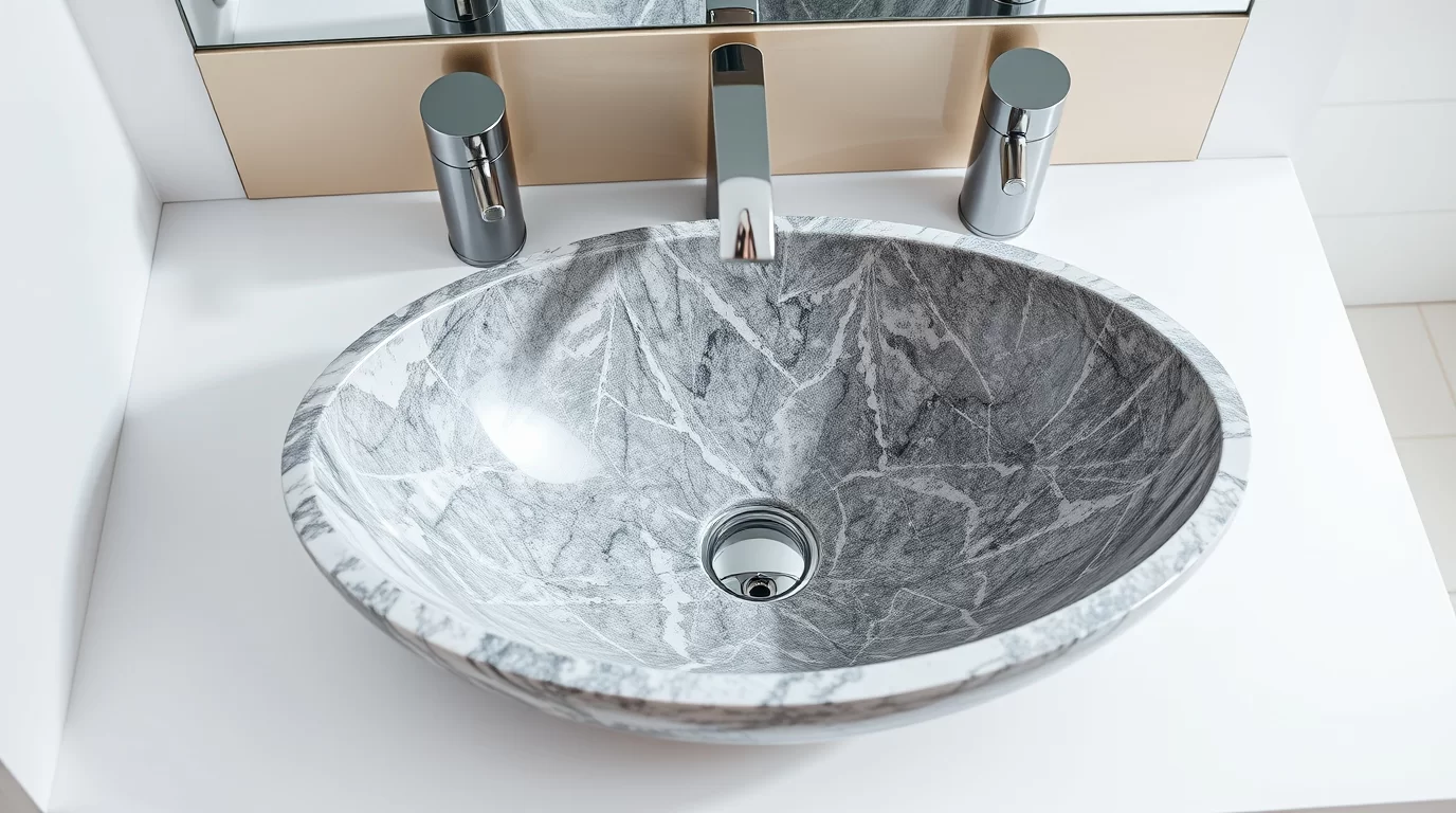 Ovale-Waschbecken-Schale