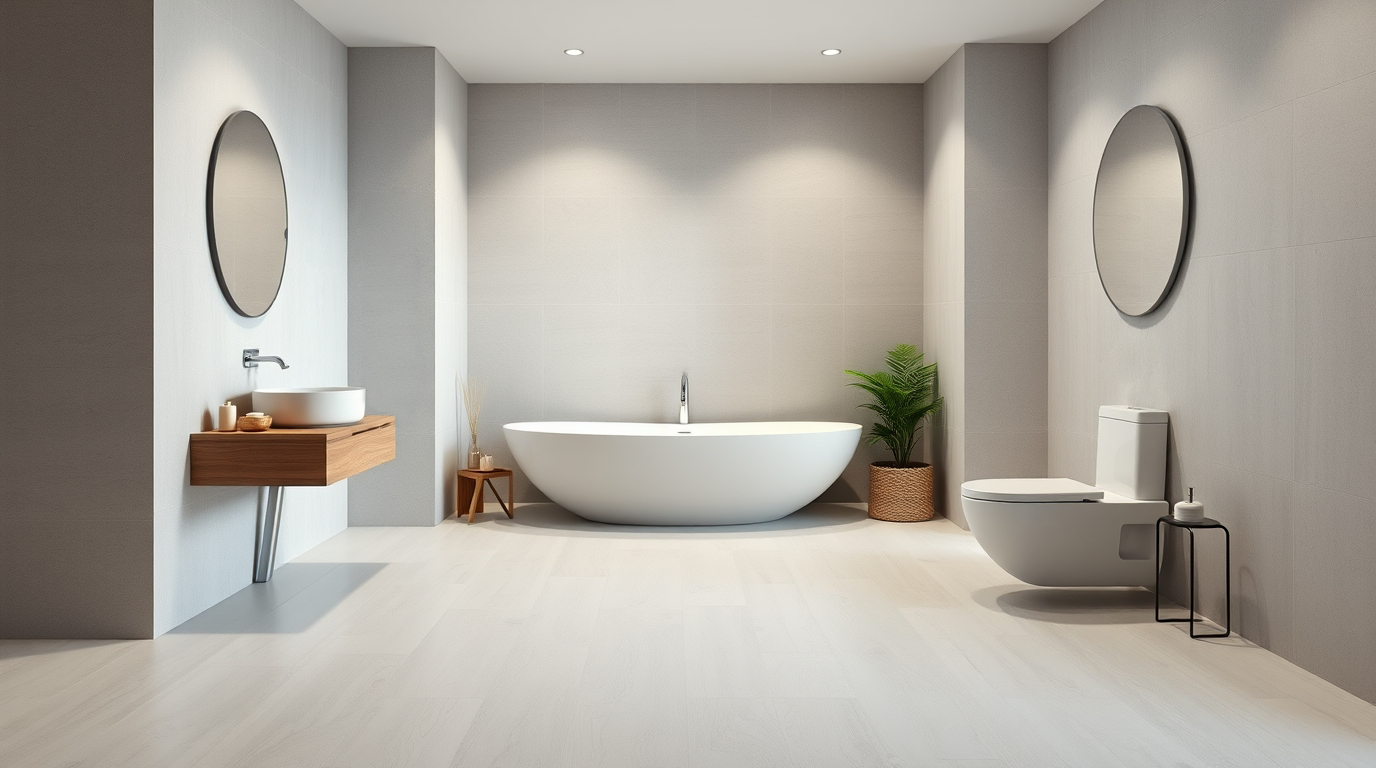 Freistehende Badewanne