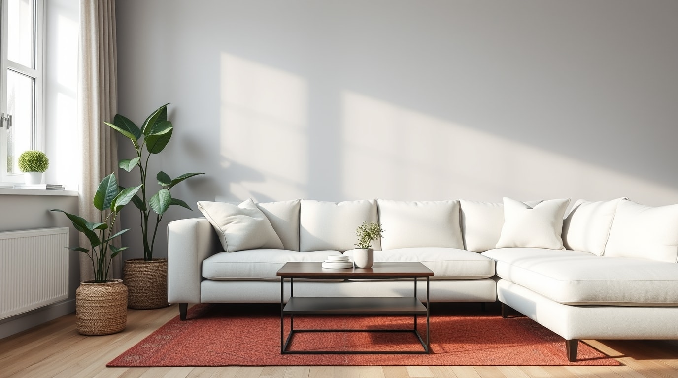 Wonhzimmer mit Teppich