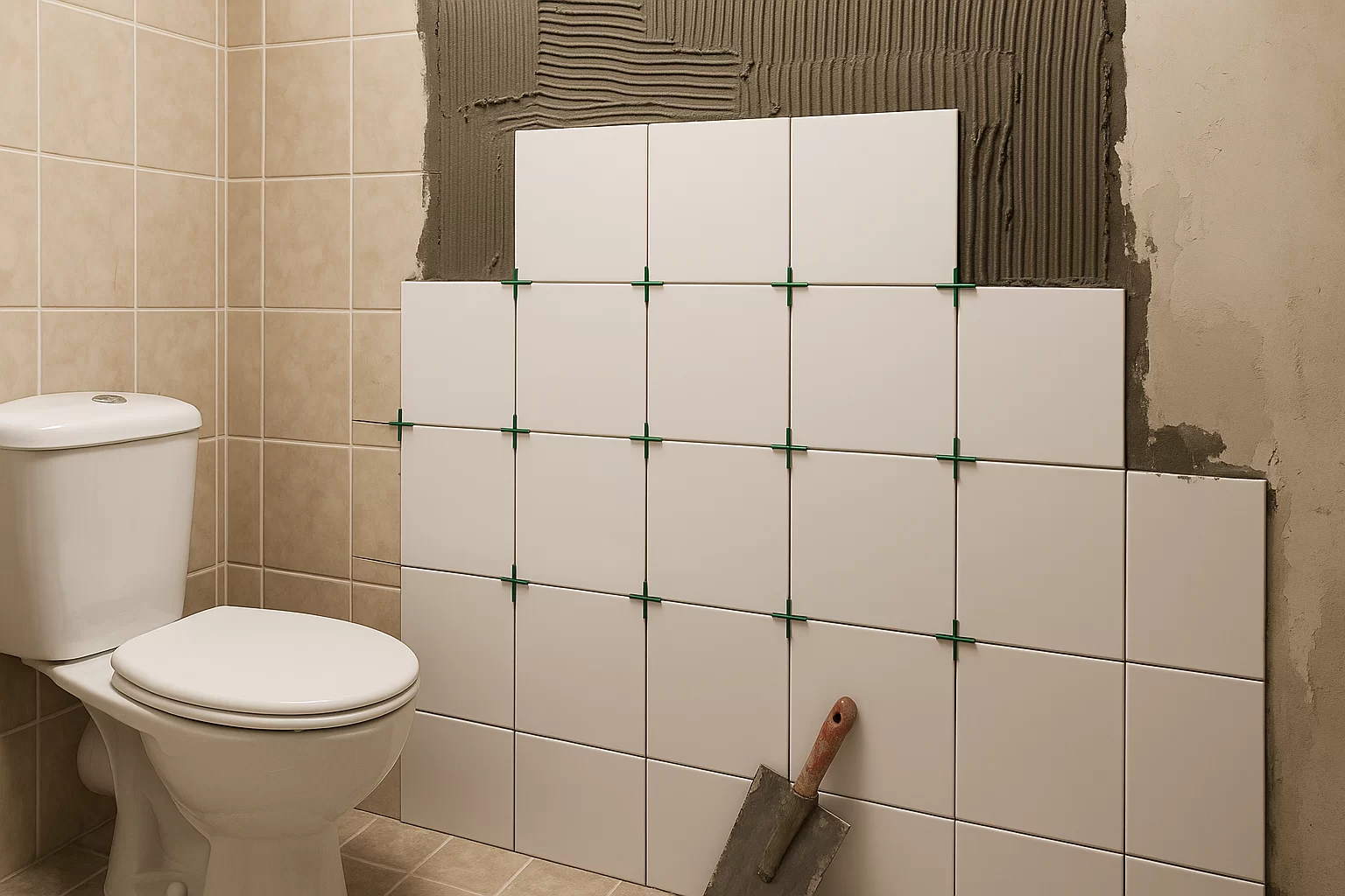 Fliesenverlegung und Abdichtung