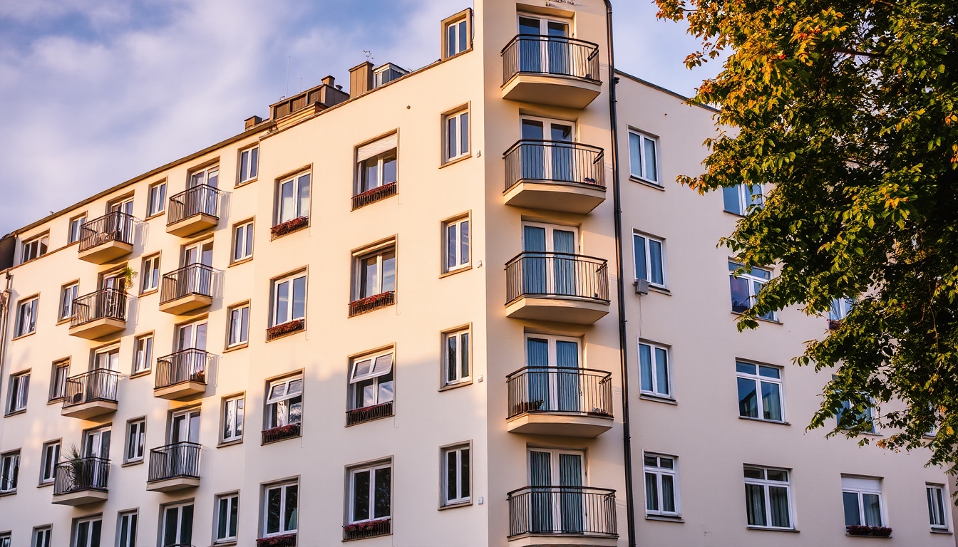Ein Mehrfamilienhaus