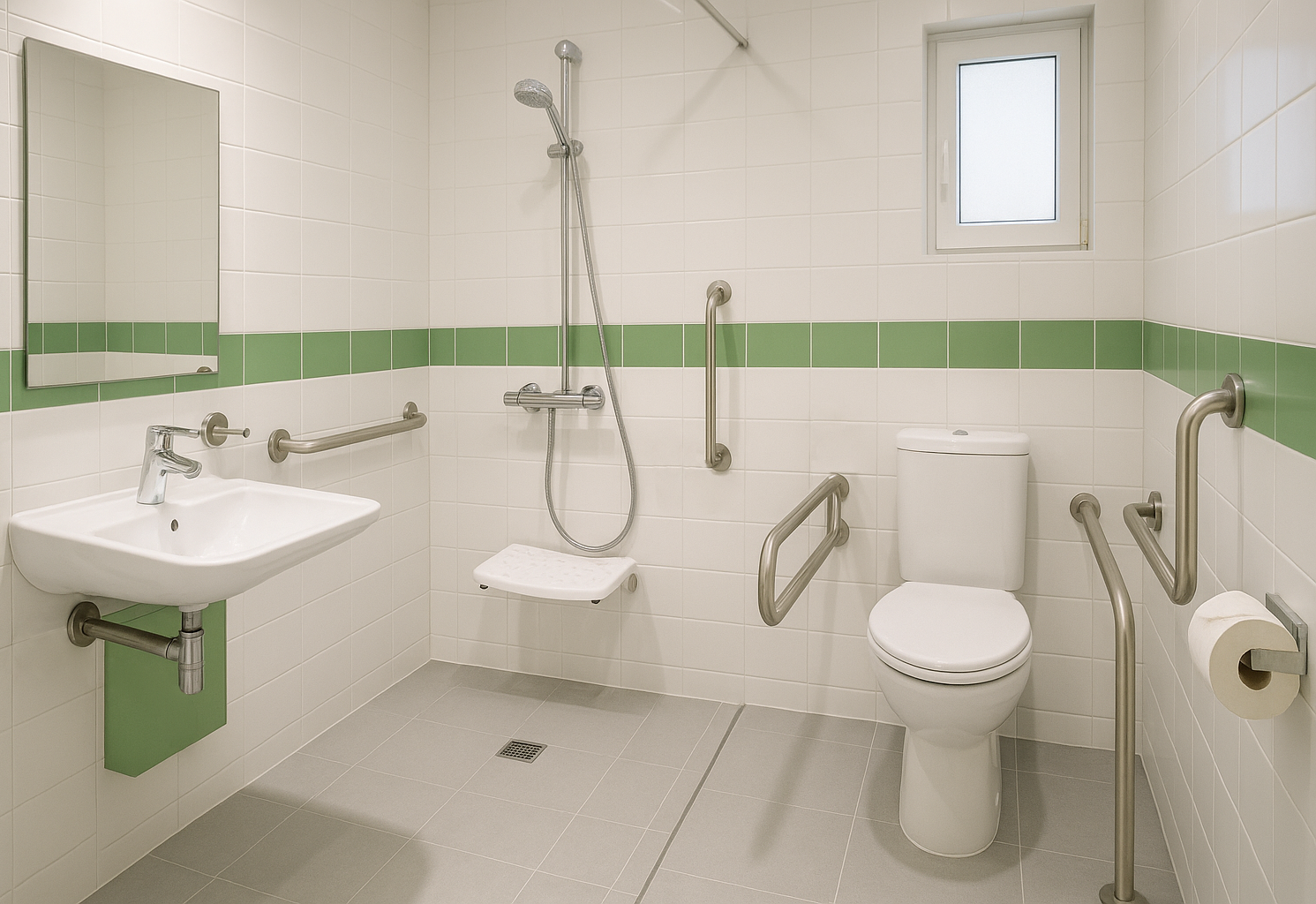 Barrierefreie Toilettenmaße