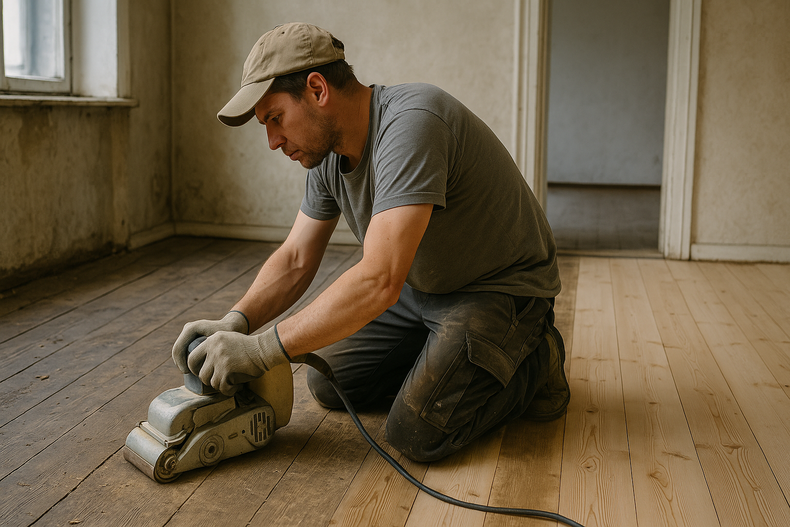 Handwerker bei der Renovierung einer Wohnung