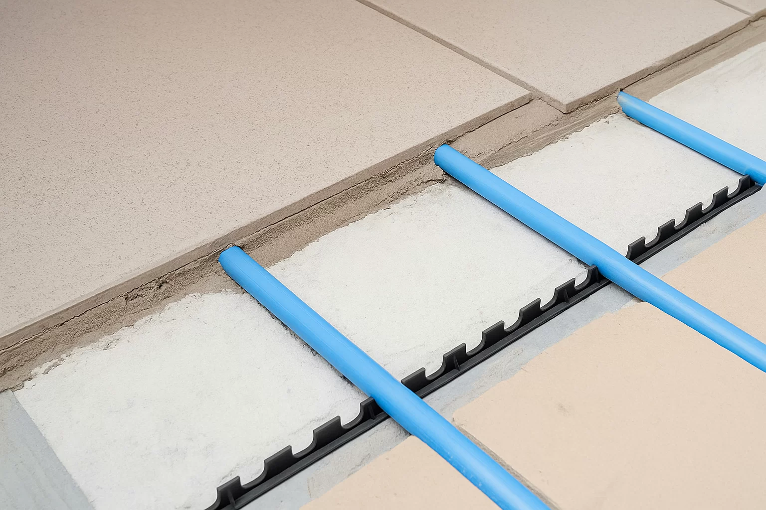 Integration einer Fußbodenheizung